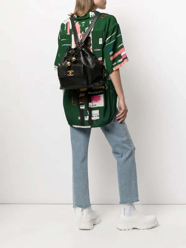 lock drawstring backpack