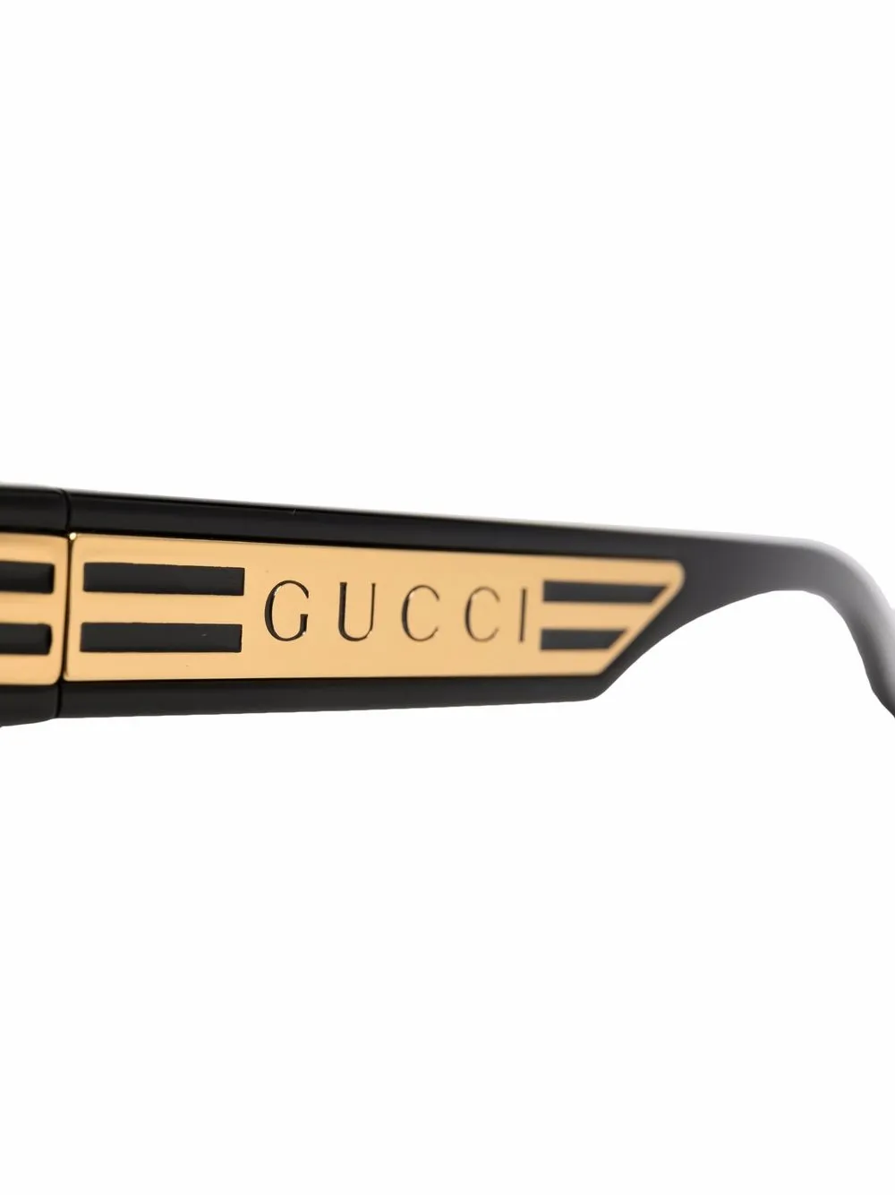 фото Gucci eyewear солнцезащитные очки в массивной оправе с логотипом