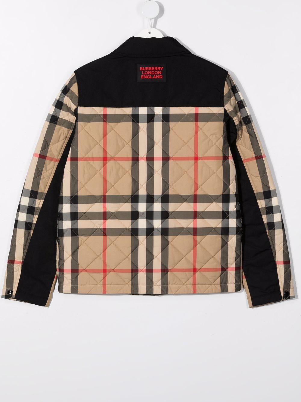 фото Burberry kids стеганая куртка в клетку vintage check