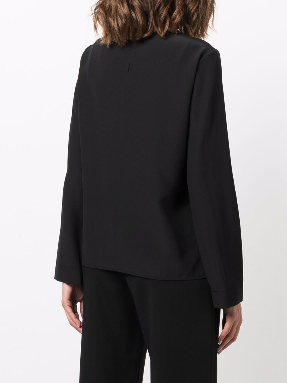 Emporio Armani long-sleeve silk top Women