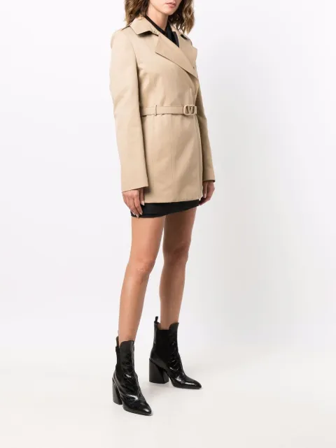 Valentino Short Gabardine Trench Coat Farfetch Valentino Short Gabardine Trench Coat, Light Pink Trench Coat Uk