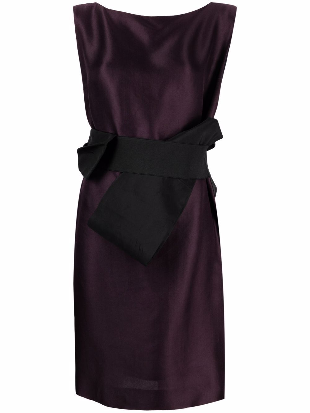 Lanvin Pre-Owned 2006 bow detail sleeveless dress - Purple