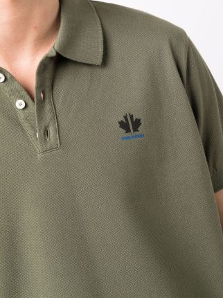 logo-embroidered polo shirt展示图