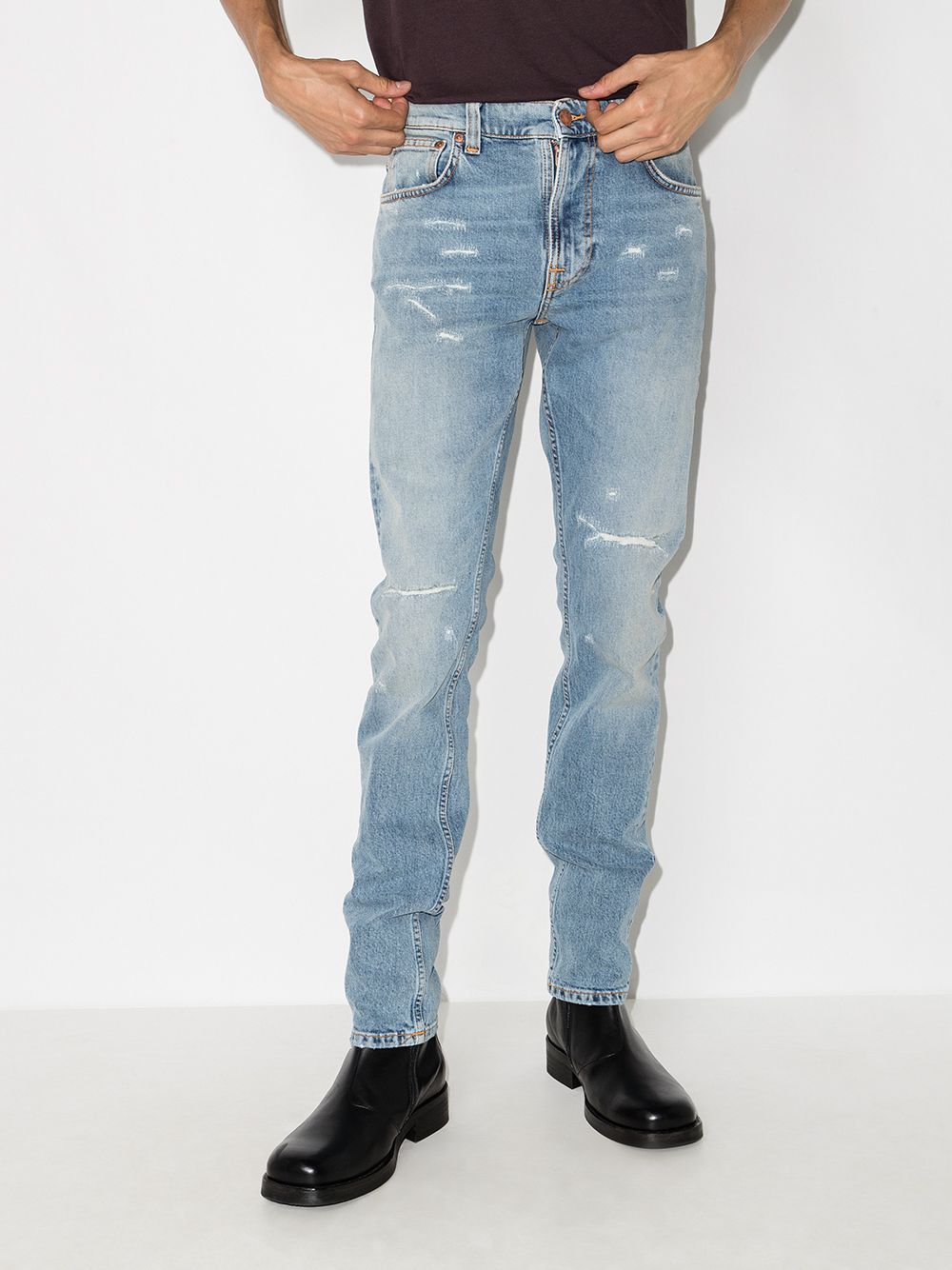 фото Nudie jeans джинсы lean dean кроя слим