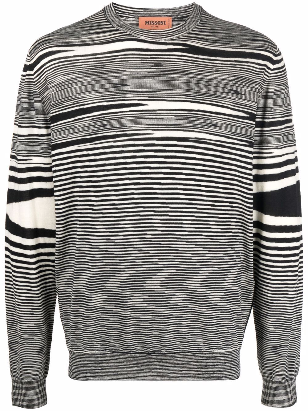 

Missoni intarsia-knit wool jumper - Black