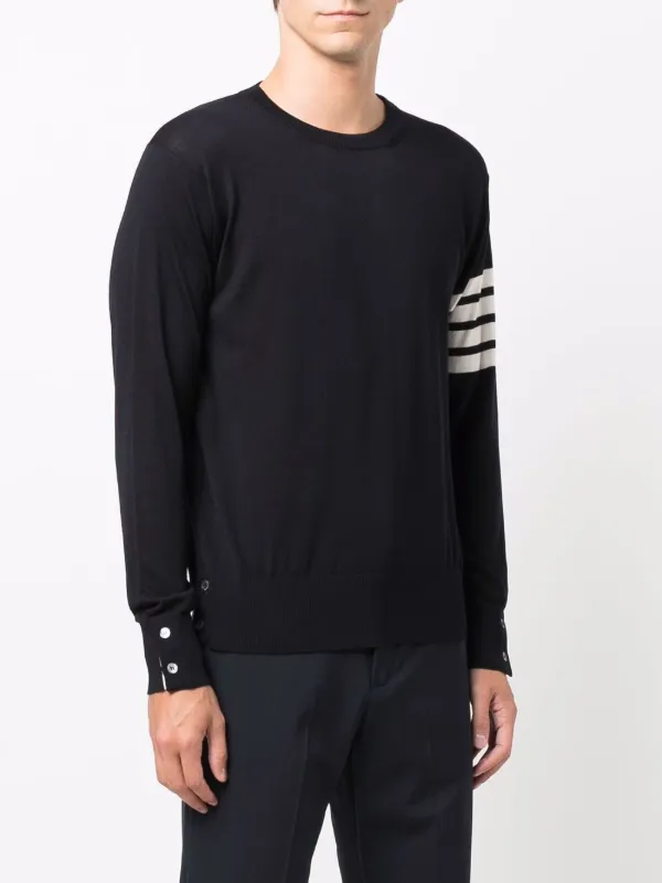 THOM BROWNE ブラックニット 4BAR Thom Browne 4-Bar セーター 通販 - FARFETCH