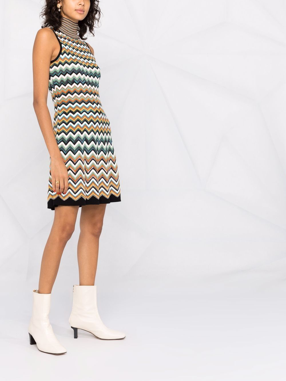 фото Missoni трикотажное платье с узором зигзаг