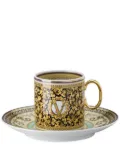 Versace Barocco Mosaic espresso cup and saucer - White