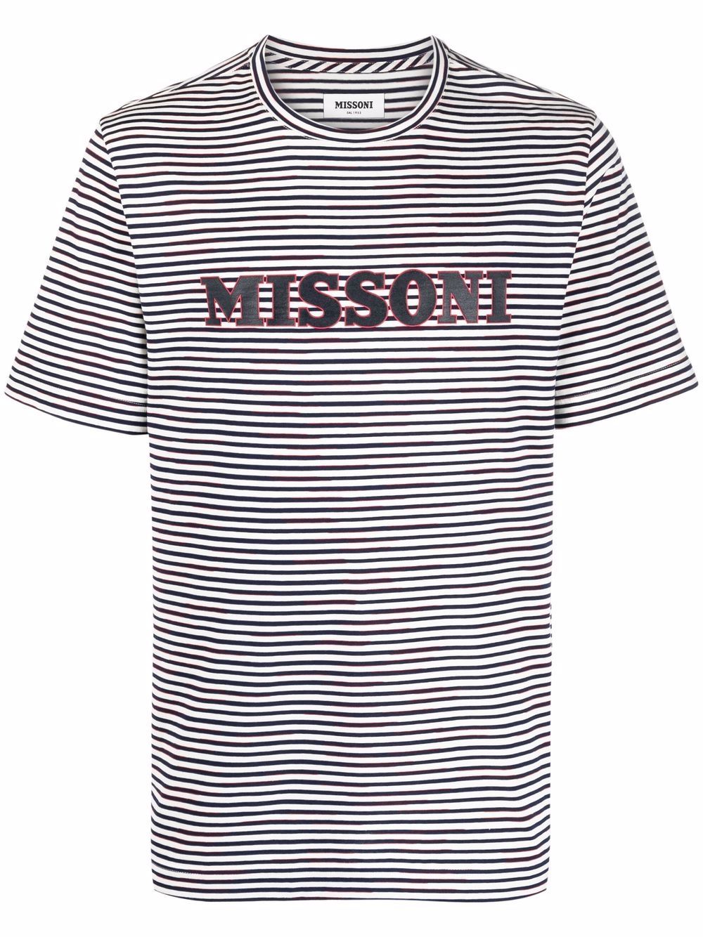 фото Missoni футболка в полоску с логотипом