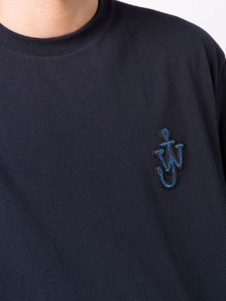 logo-embroidered T-shirt展示图