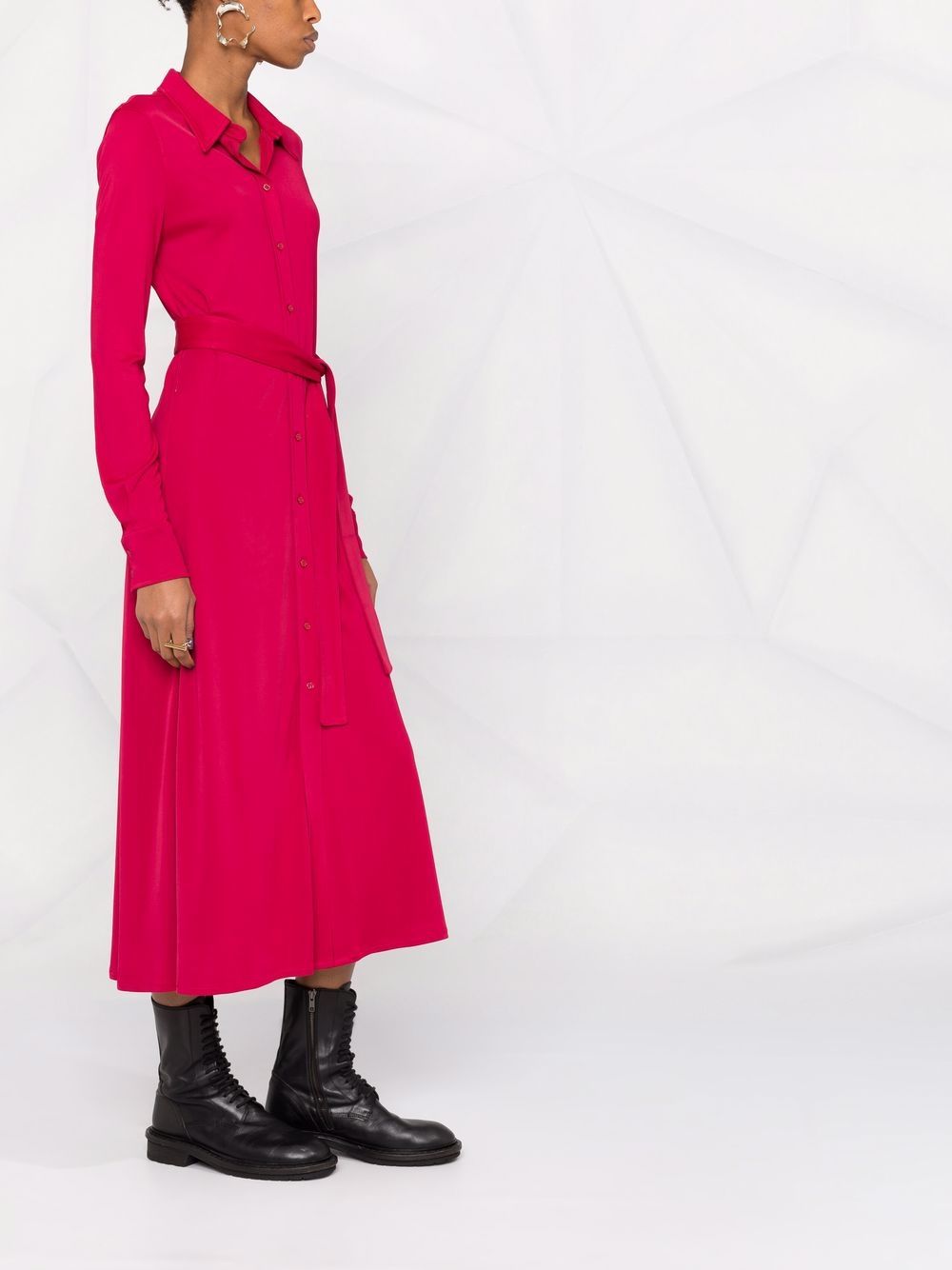 фото Pinko платье-рубашка с поясом