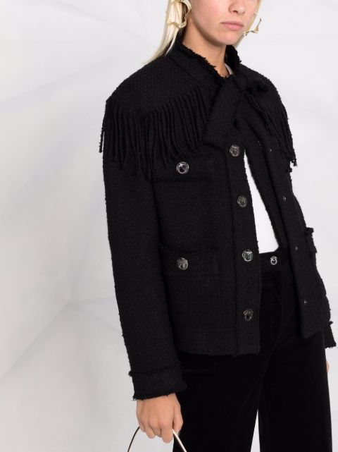 pinko fringe jacket