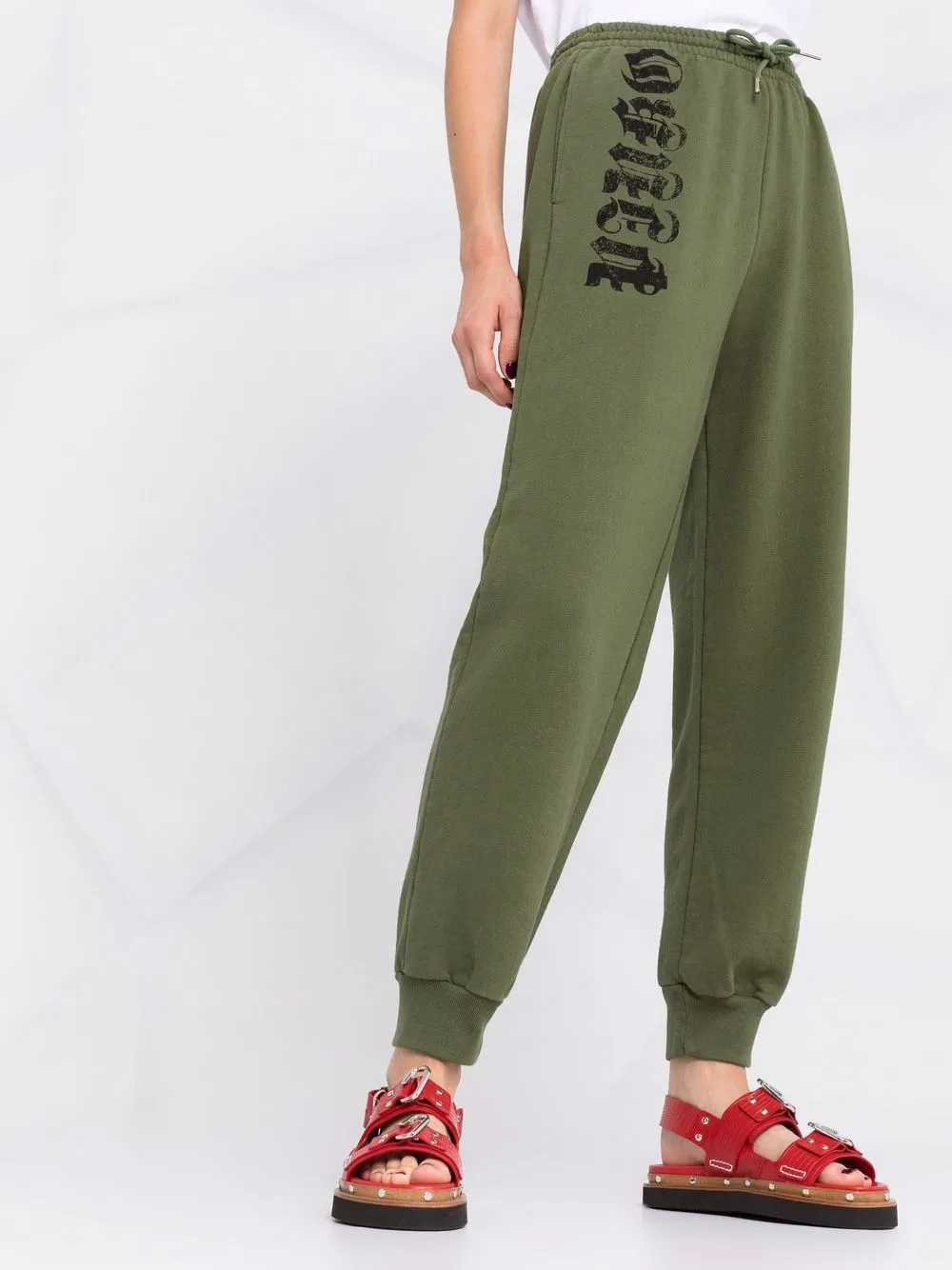 фото Pinko спортивные брюки с логотипом и кулиской