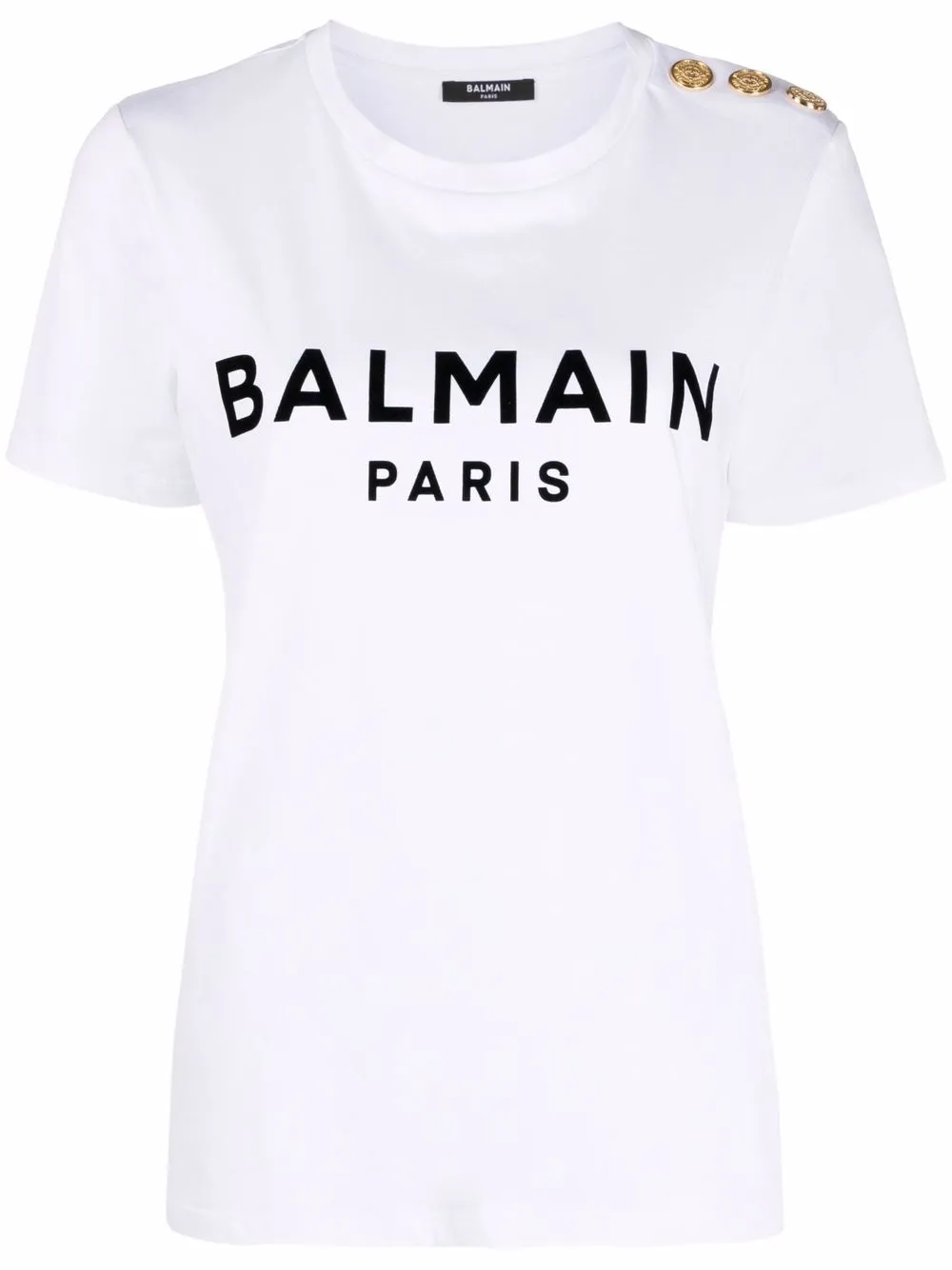 фото Balmain футболка из органического хлопка с логотипом