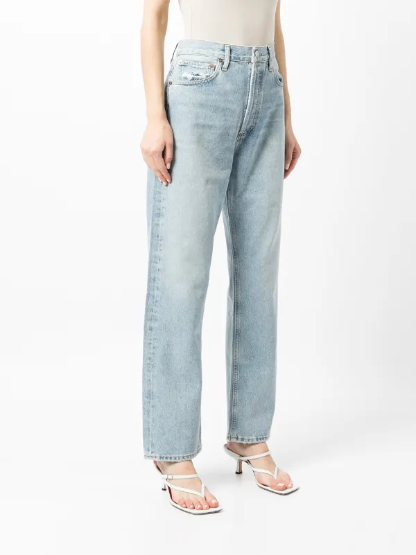 パンツ AGOLDE Women Straight Pants A91591206CONTROL Blue AGOLDE high-rise straight-leg Jeans | Blue | FARFETCH