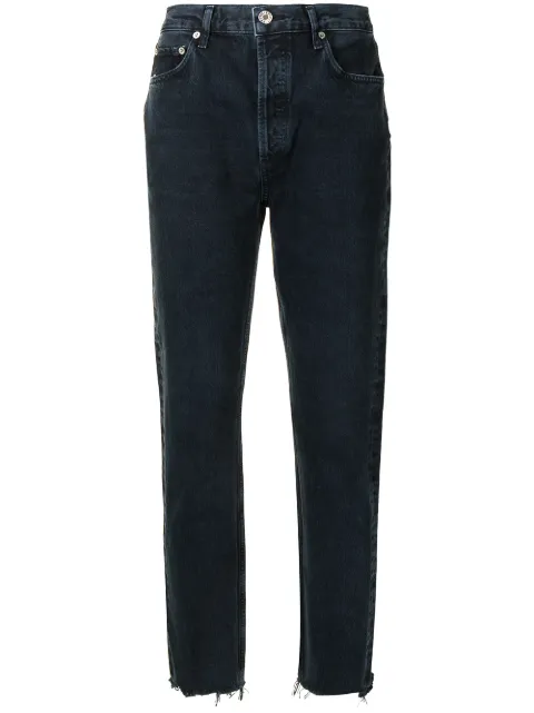 AGOLDE mid-rise tapered-leg slim jeans