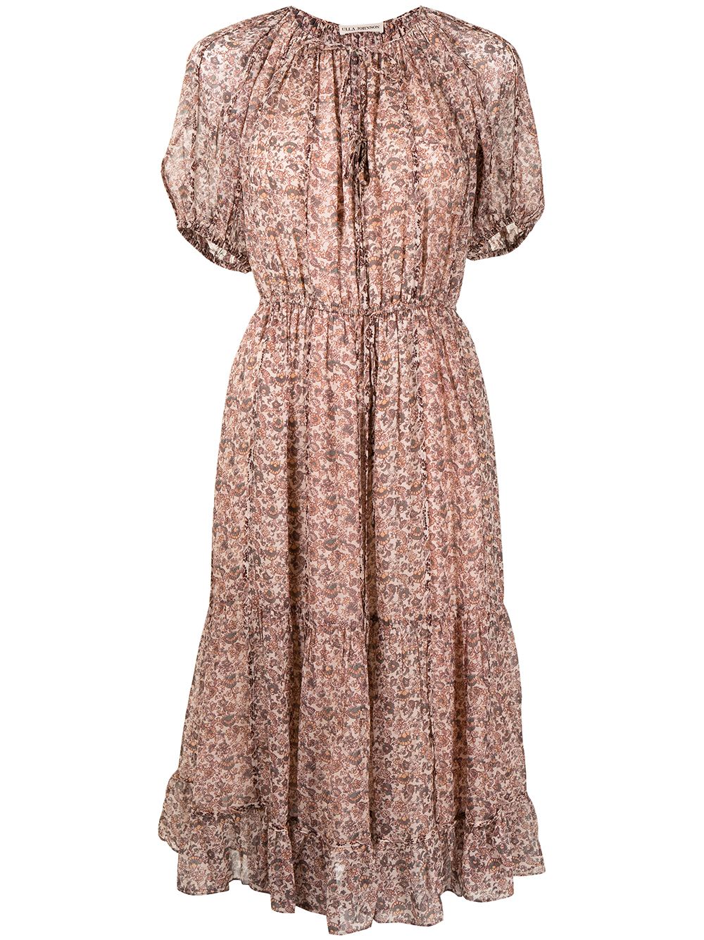 Ulla Johnson Berenice floral-print silk dress - Pink