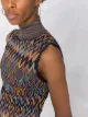 Missoni zigzag sleeveless wool top