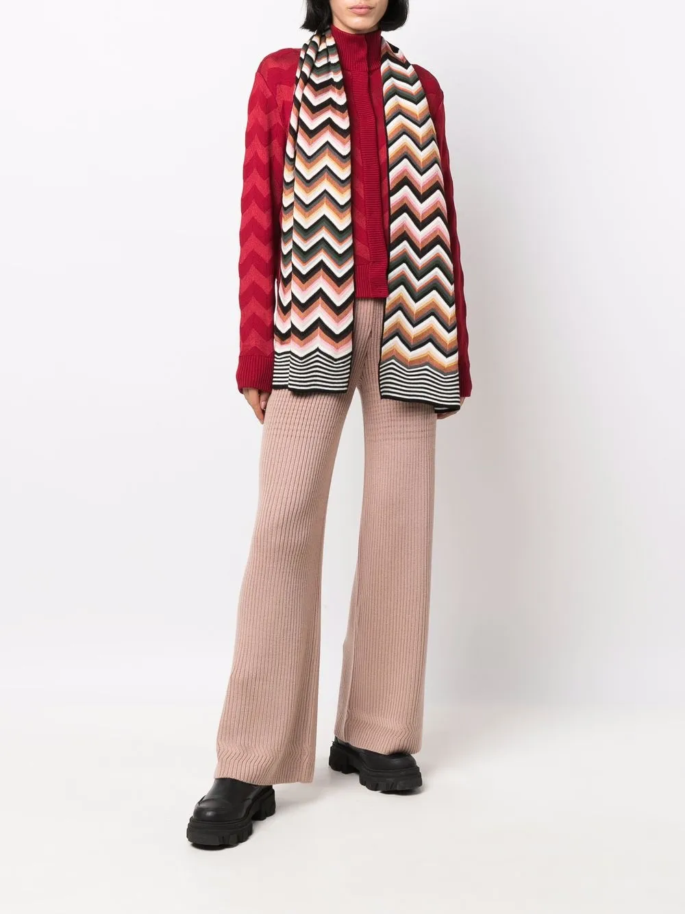 фото Missoni шарф с узором зигзаг