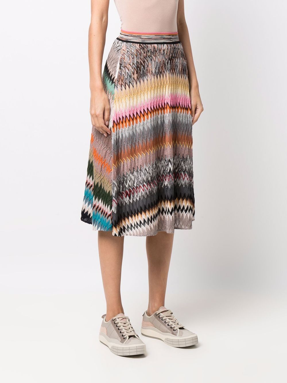 фото Missoni юбка миди с узором зигзаг