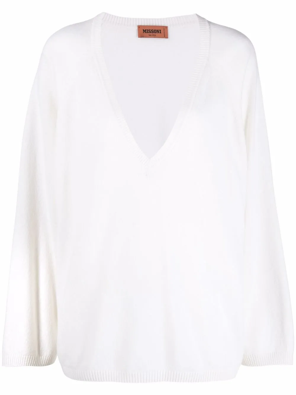 Image 1 of Missoni plunging V-neck cashmere jumper