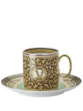 Versace Barocco Mosaic cup and saucer - White