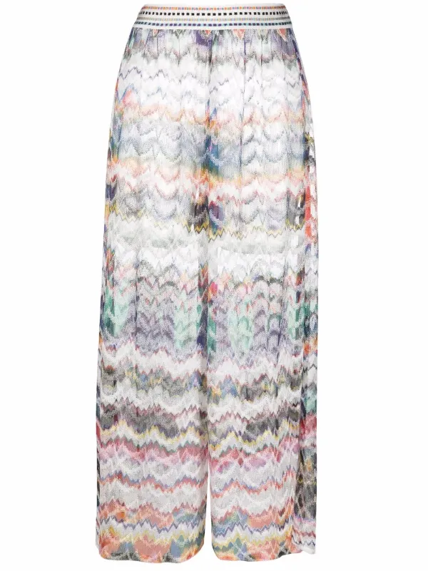 Shop Missoni zigzag woven beach cover 