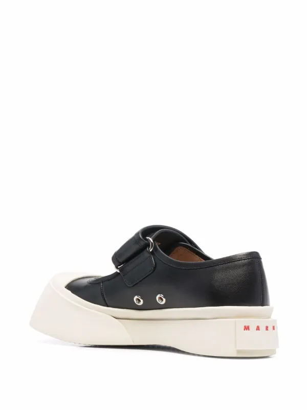 Marni Leather Mary Jane Pumps | Black | FARFETCH