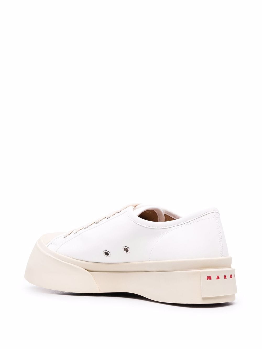 Shop Marni Pablo Platform Sneakers In Weiss