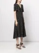 JANE Miranda spot-print midi dress