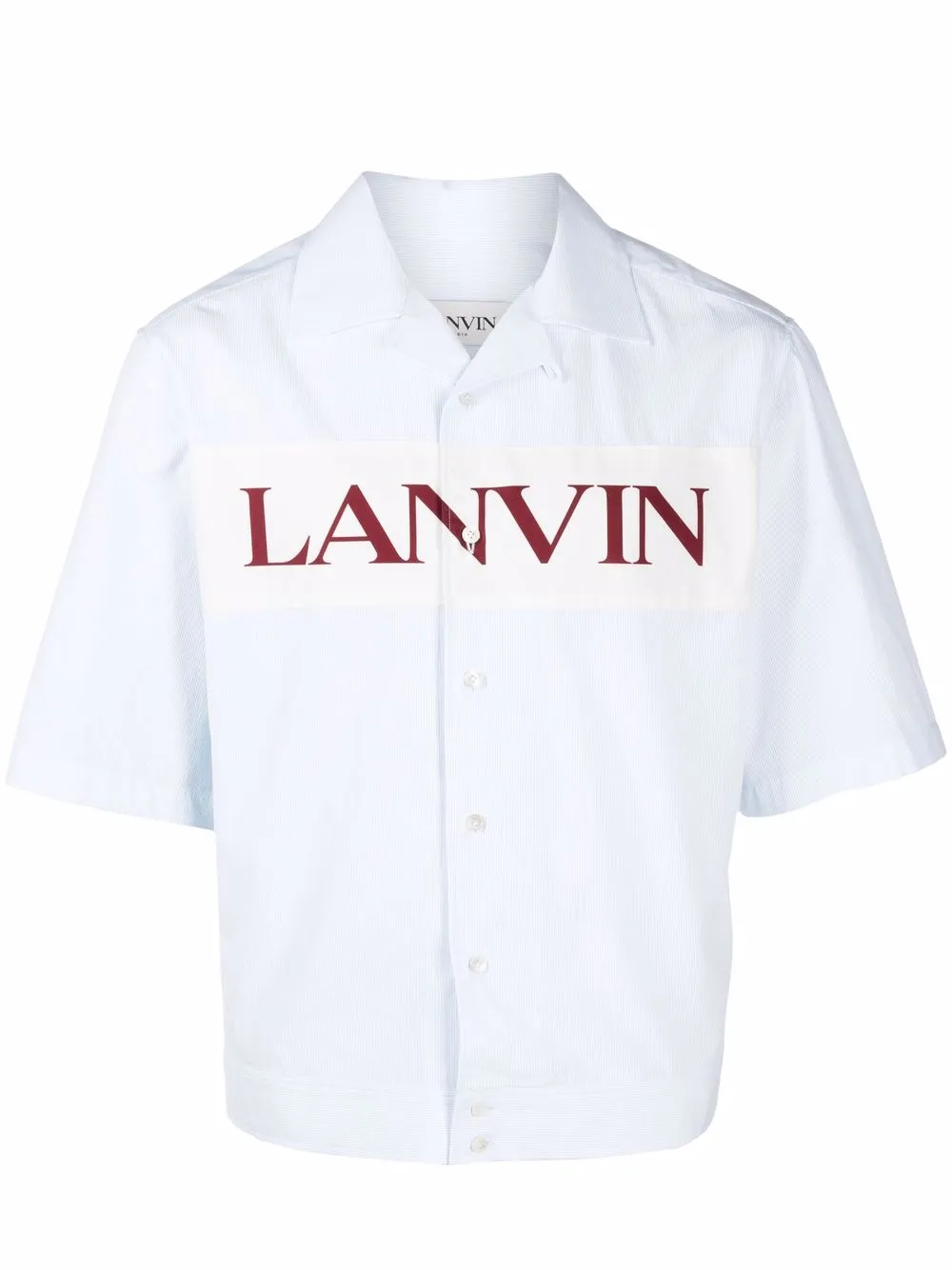 фото Lanvin рубашка с короткими рукавами и логотипом