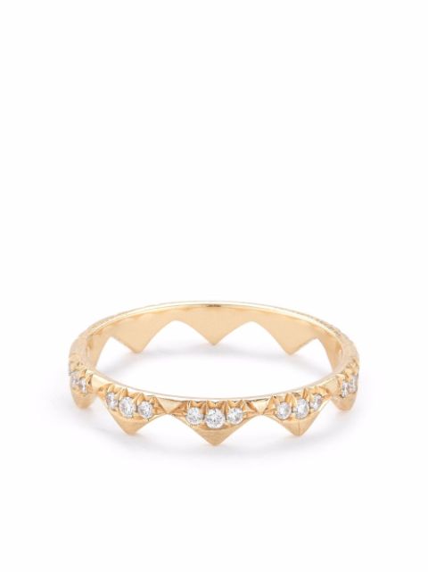 Jade Trau 18kt yellow gold Clara diamond band ring