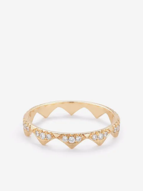 Jade Trau 18kt yellow gold Clara diamond band ring