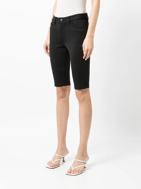 J Brand black knee-length denim shorts 