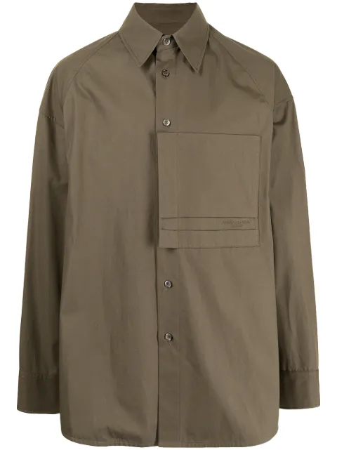 Wooyoungmi chest-pocket oversized shirt 
