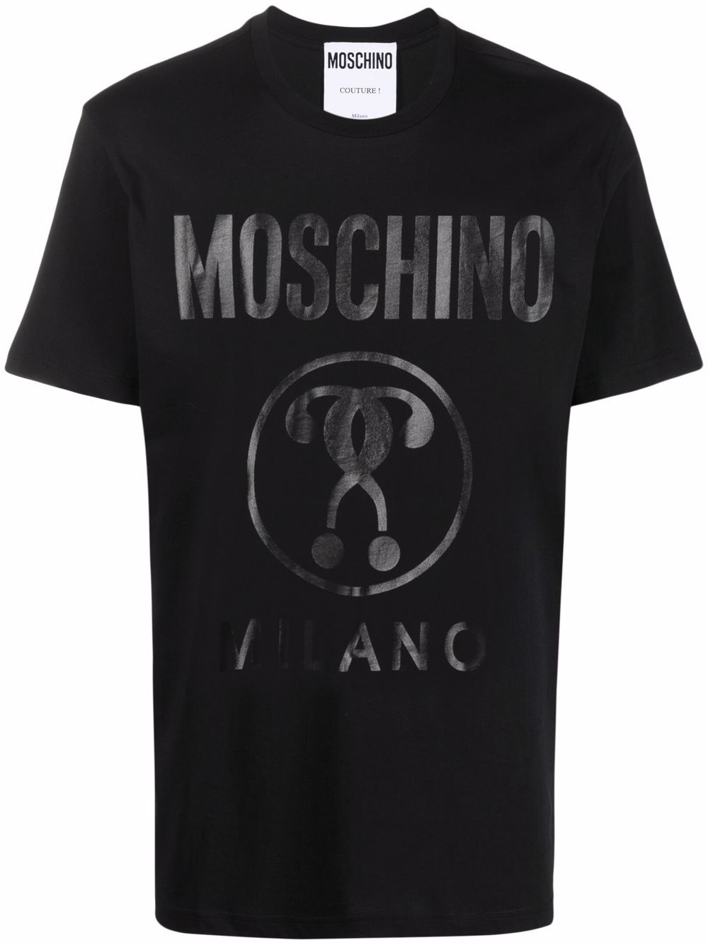 фото Moschino футболка с логотипом double question mark