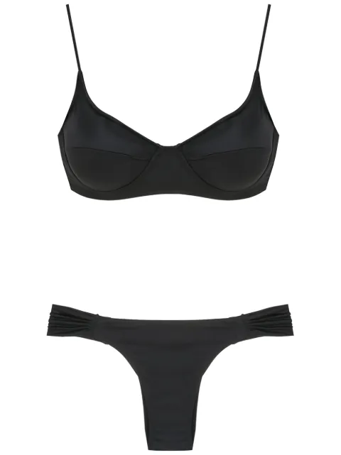 Brigitte ruched-detail bikini