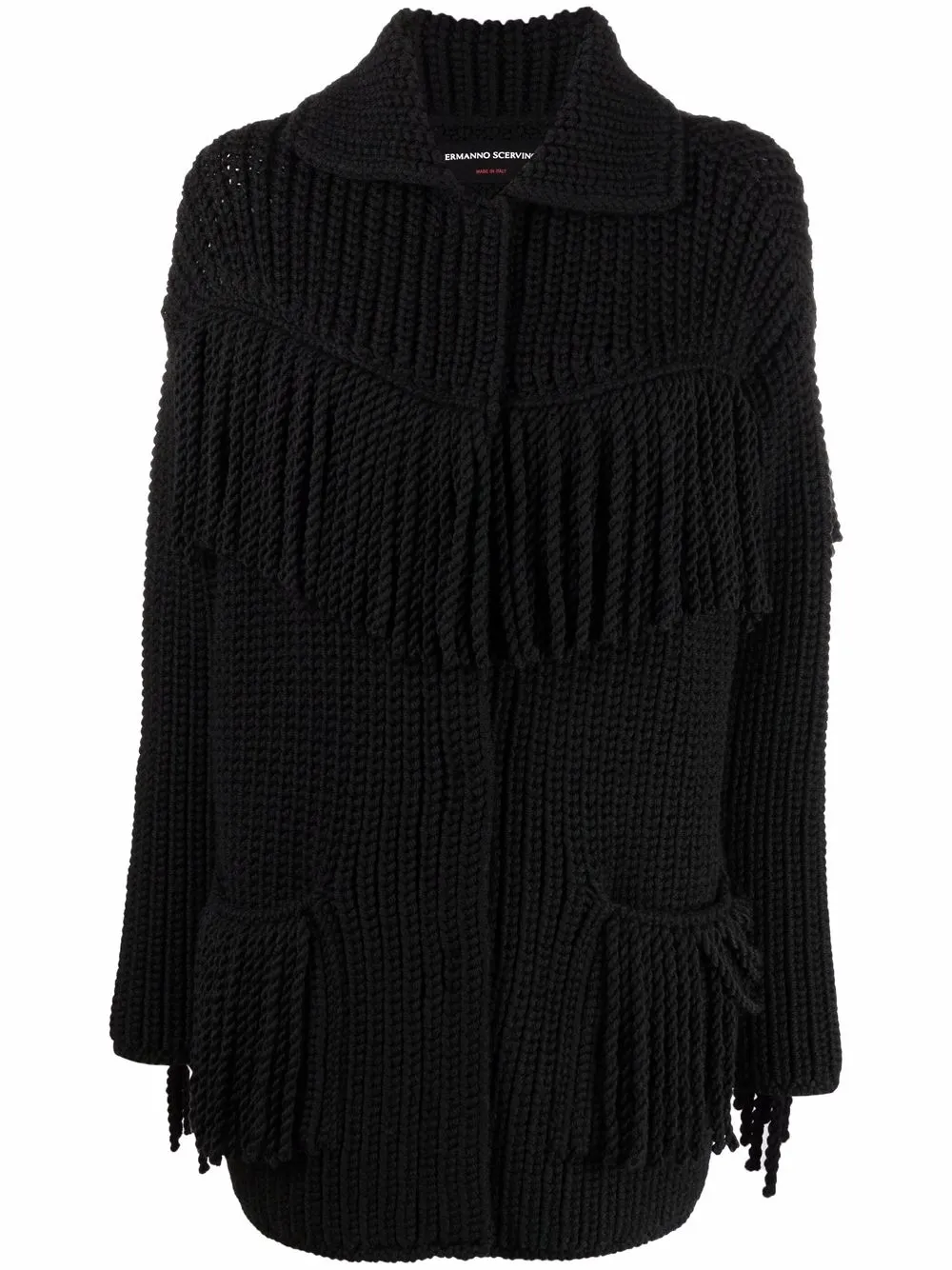 

Ermanno Scervino tassel-knit cardigan - Black