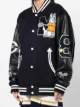 Monse Letterman oversized appliqué jacket