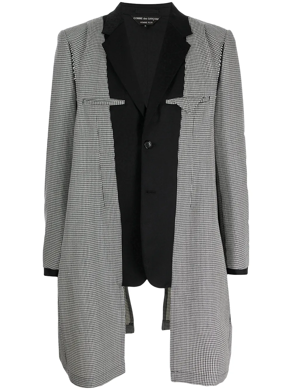 Comme des Garçons Homme Plus layered-panel long-line blazer | Grey | Image 1