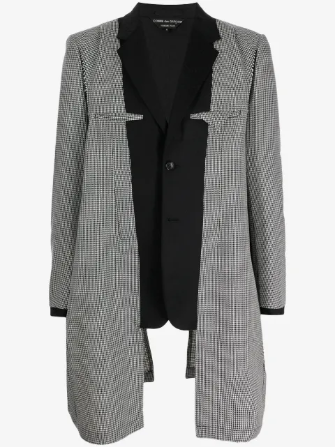 Comme des Garçons Homme Plus layered-panel long-line blazer