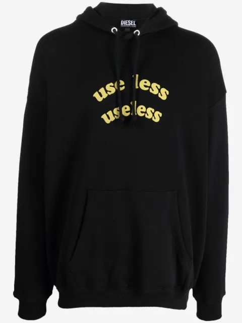 Diesel hoodie con eslogan estampado