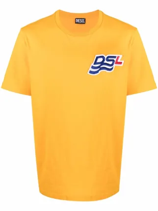 diesel orange t shirt