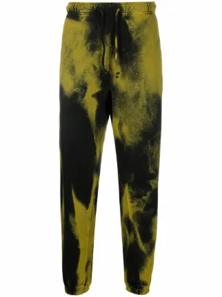 Shop Diesel overdyed cotton sweatpants with Express Delivery 