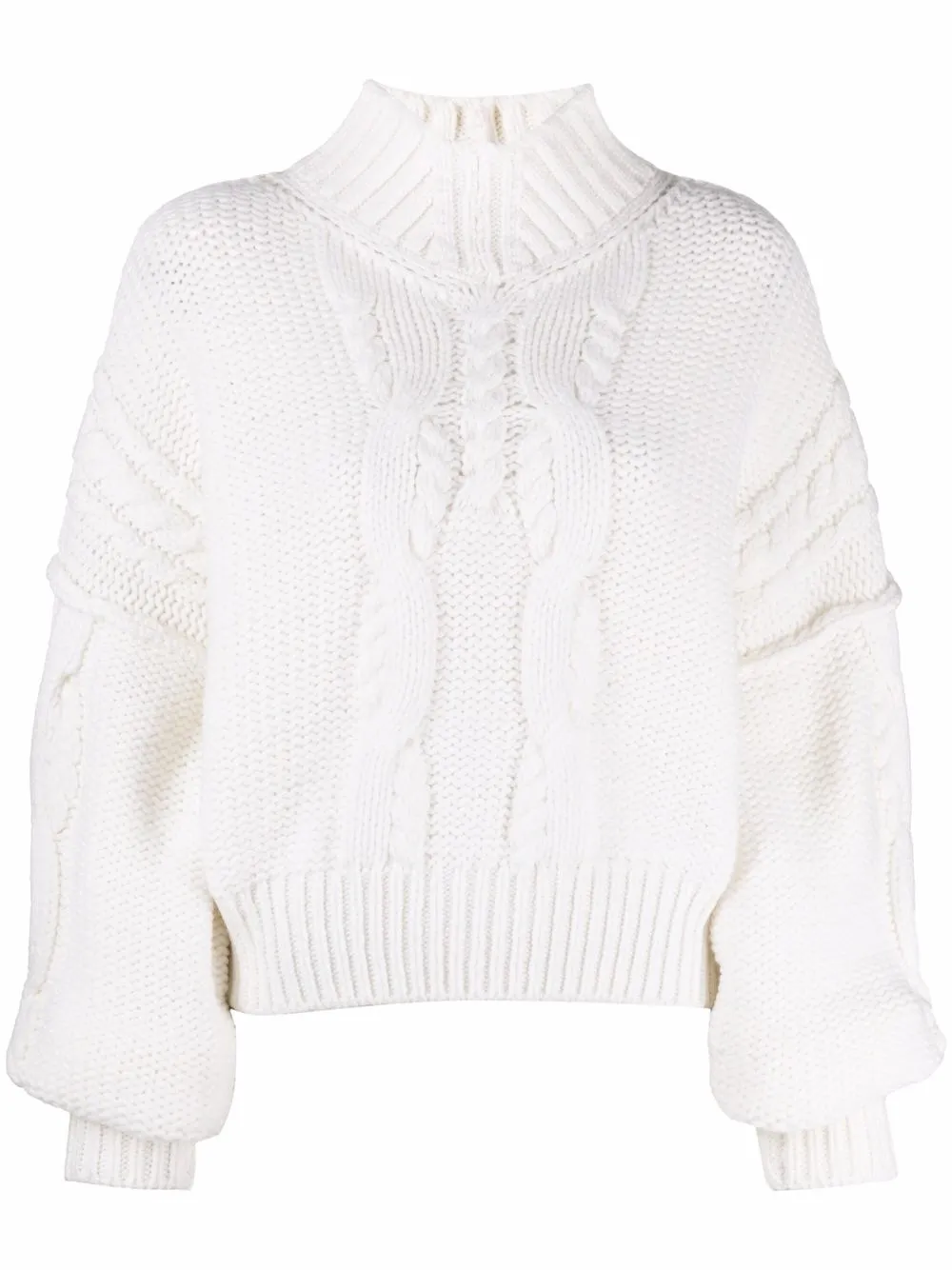 

IRO cable knit merino-blend jumper - White