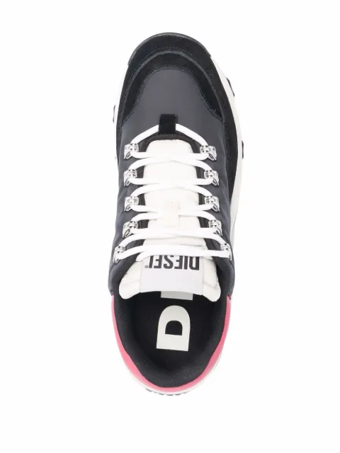 StclaircomoShops - Printed Faux Leather Sneakers - Shop Diesel 