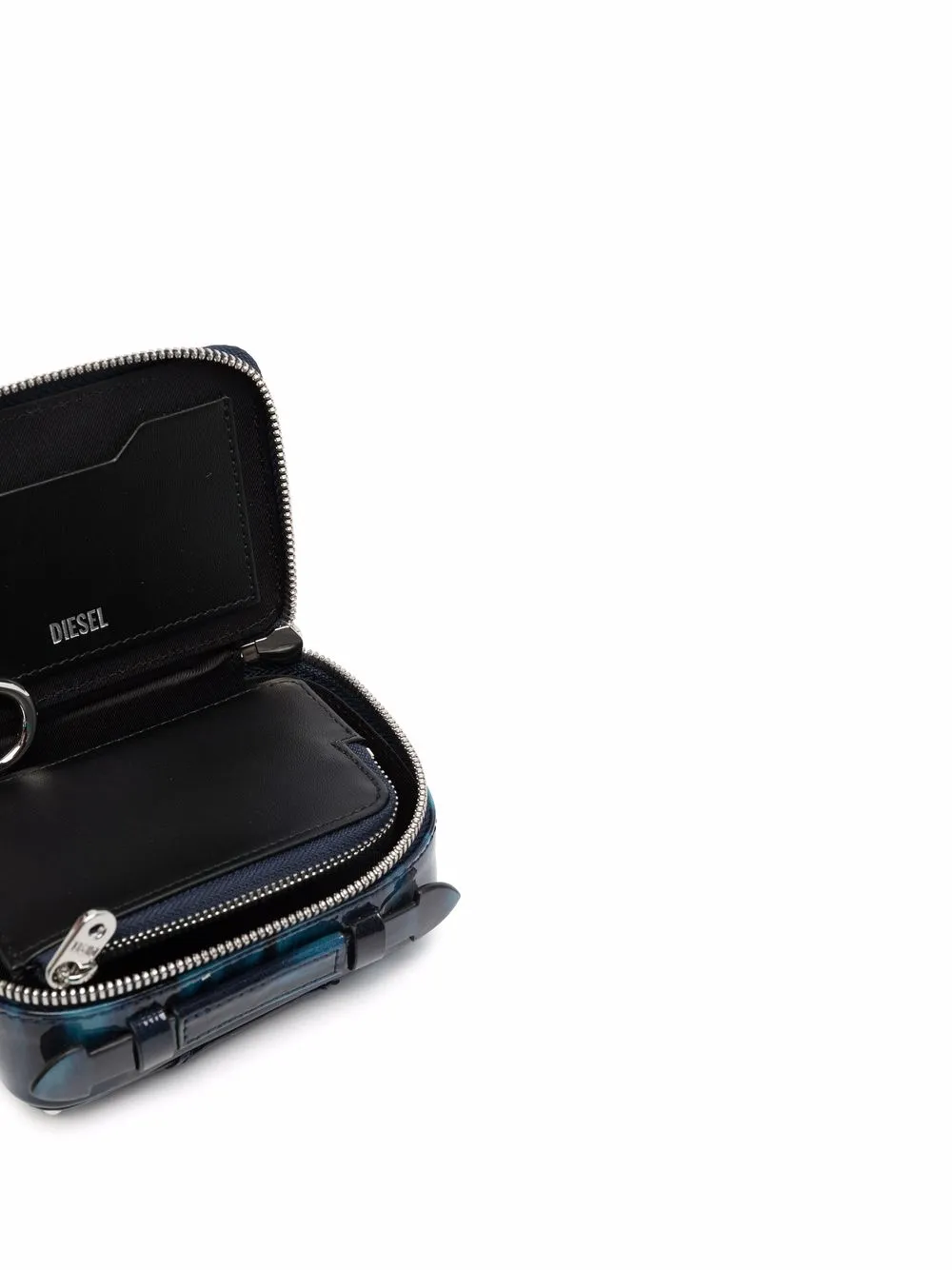  Diesel Tie Dye-print Glossy Purse - Blue 