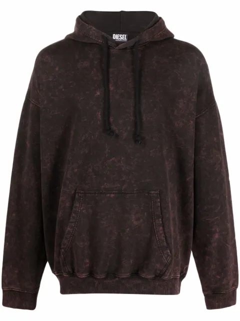 Diesel hoodie à effet marbré