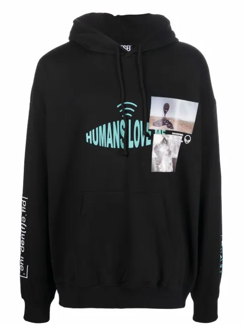 Diesel Humans Love Me hoodie