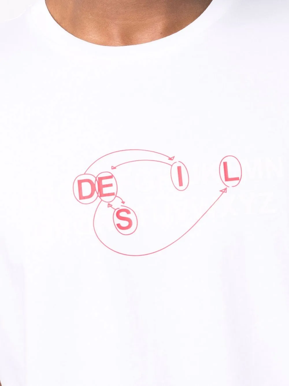 фото Diesel футболка с логотипом alphabet